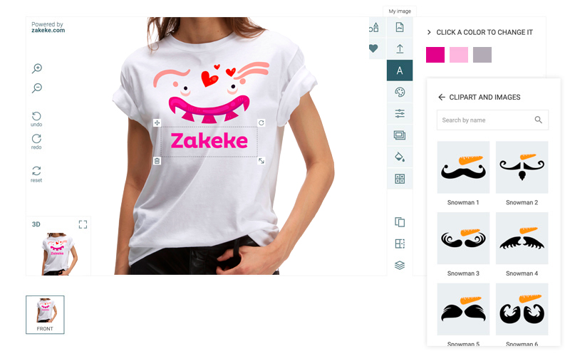 Zakeke configurator