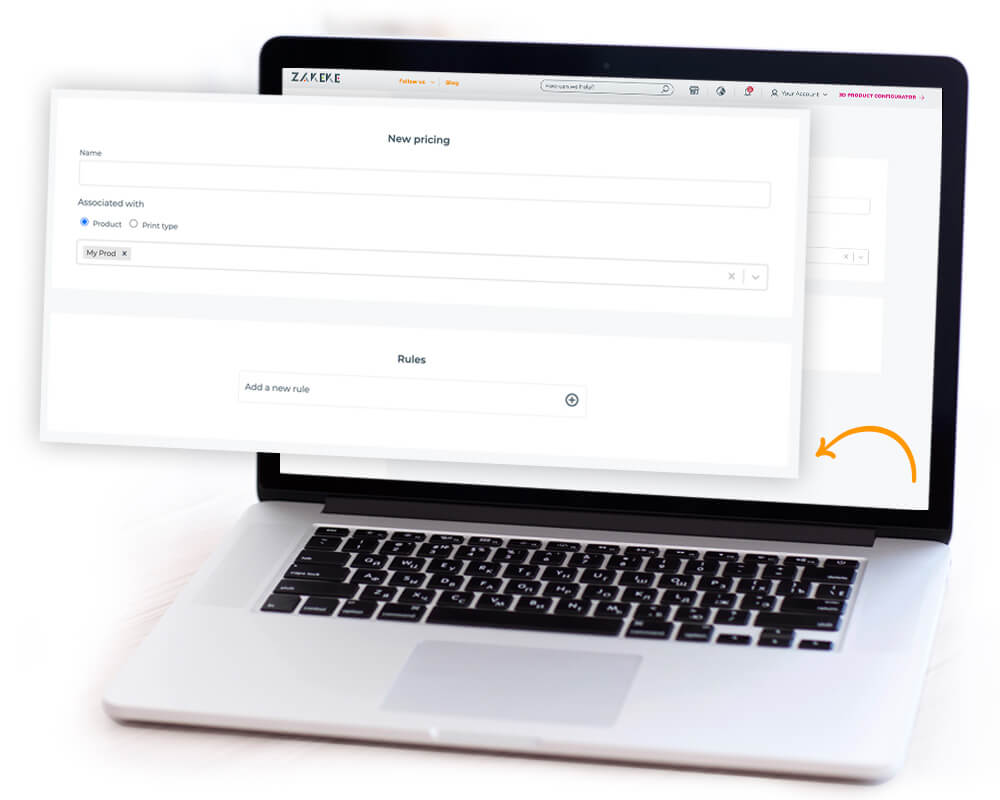 dynamic priing rules for custom tshirts