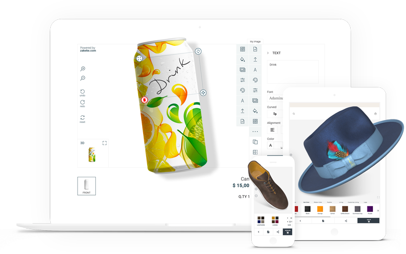 Zakeke web to print customization for e-commerce