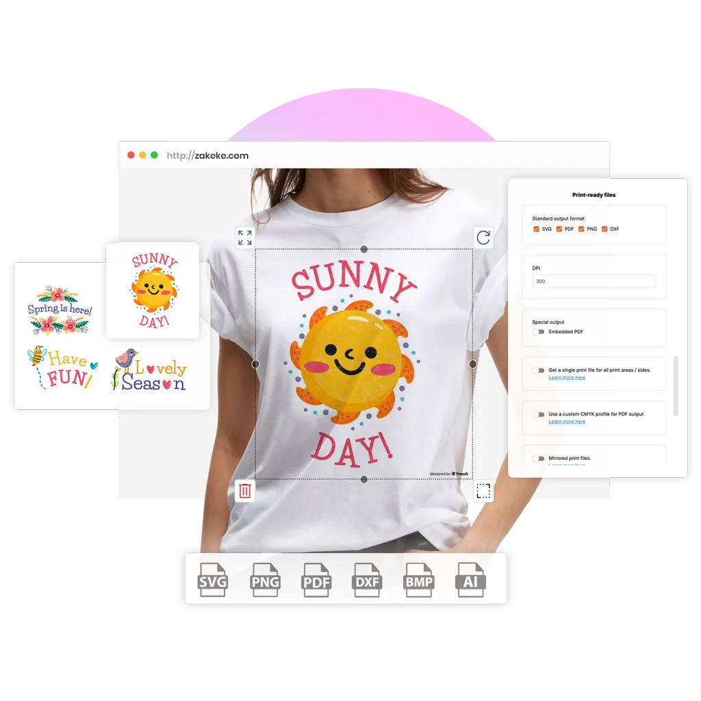 web to print product customizer