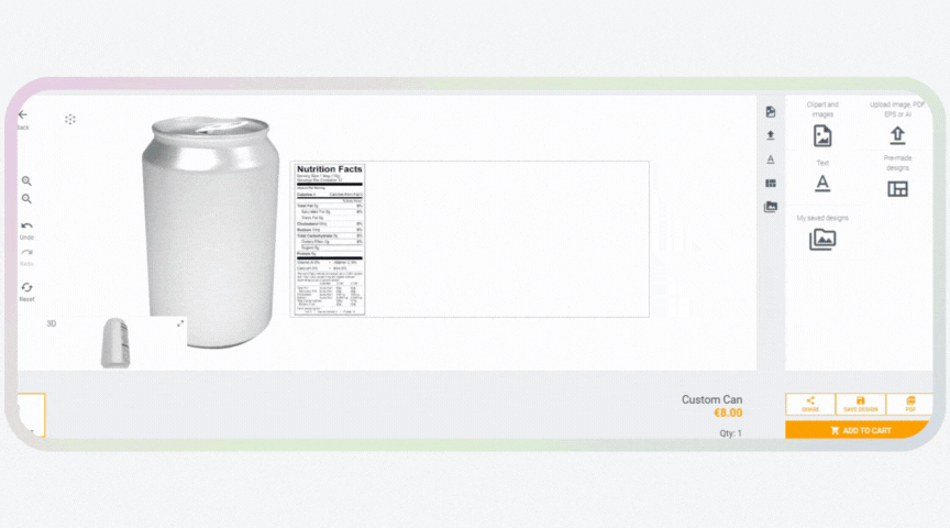 custom pack for food