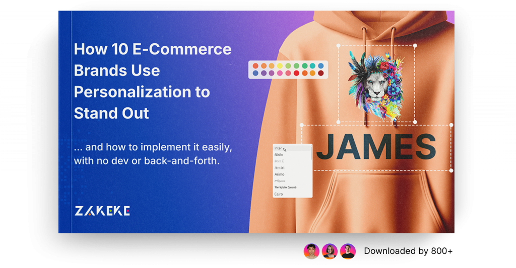 Zakeke lookbook personalization