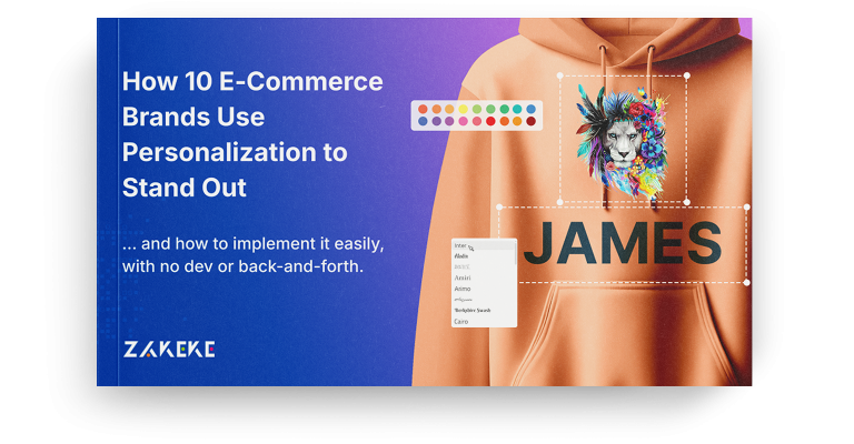 Zakeke lookbook personalization